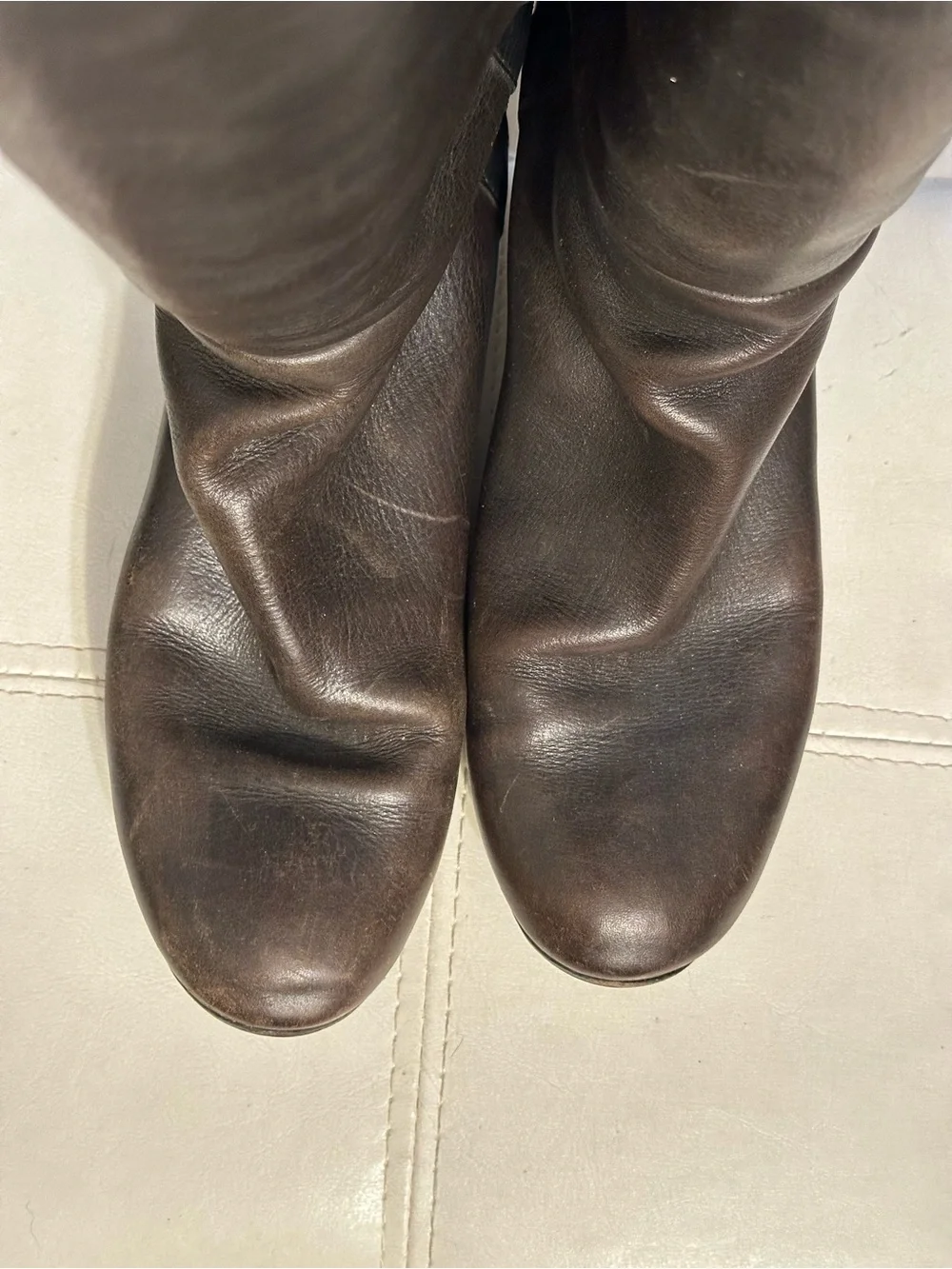 Lanvin Black Leather Over-the-Knee Riding Boots